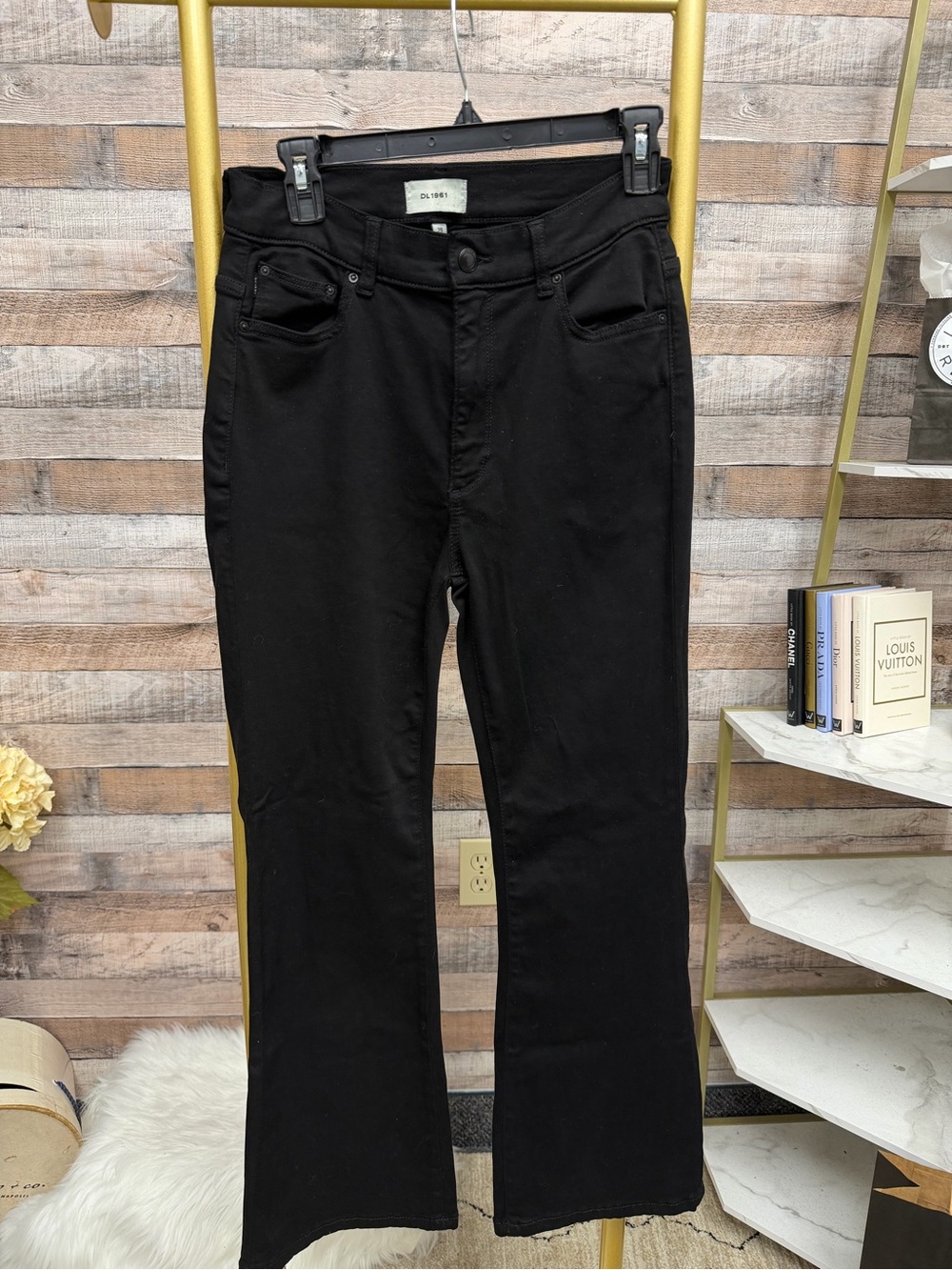 DL1961 Black Flare Jeans